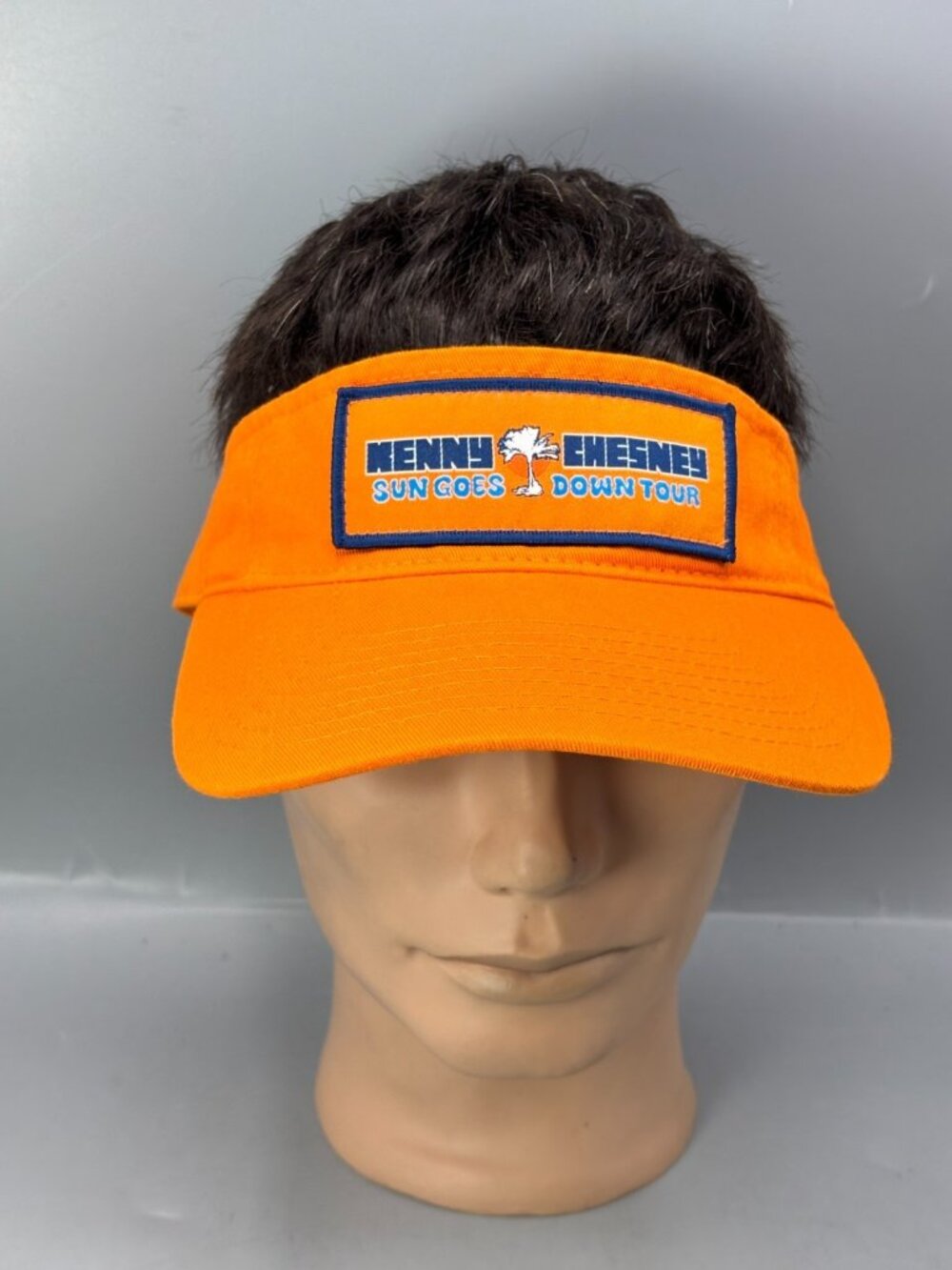 No Shoes Nation Kenny Chesney Sun Goes Down Tour Visor Mens OSFM Orange Cotton